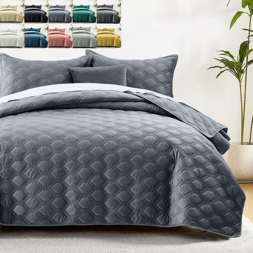 Soft velvet bedspread - soft, set